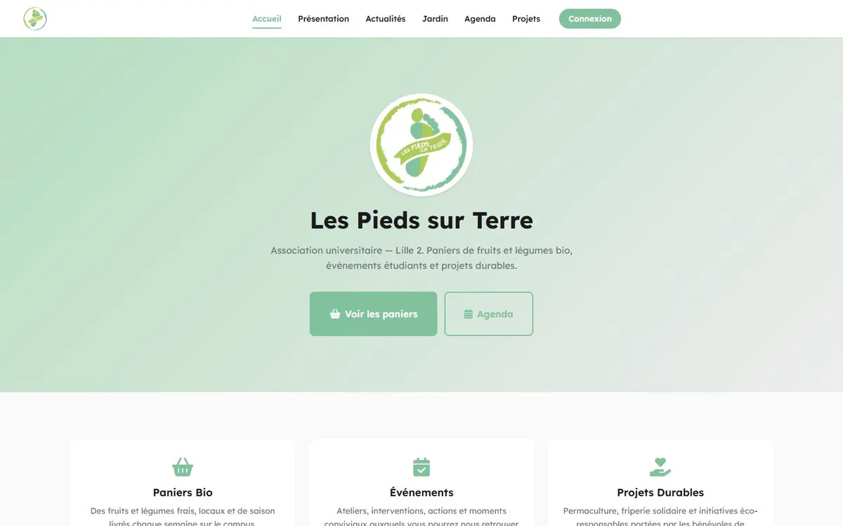 Site Les Pieds sur Terre