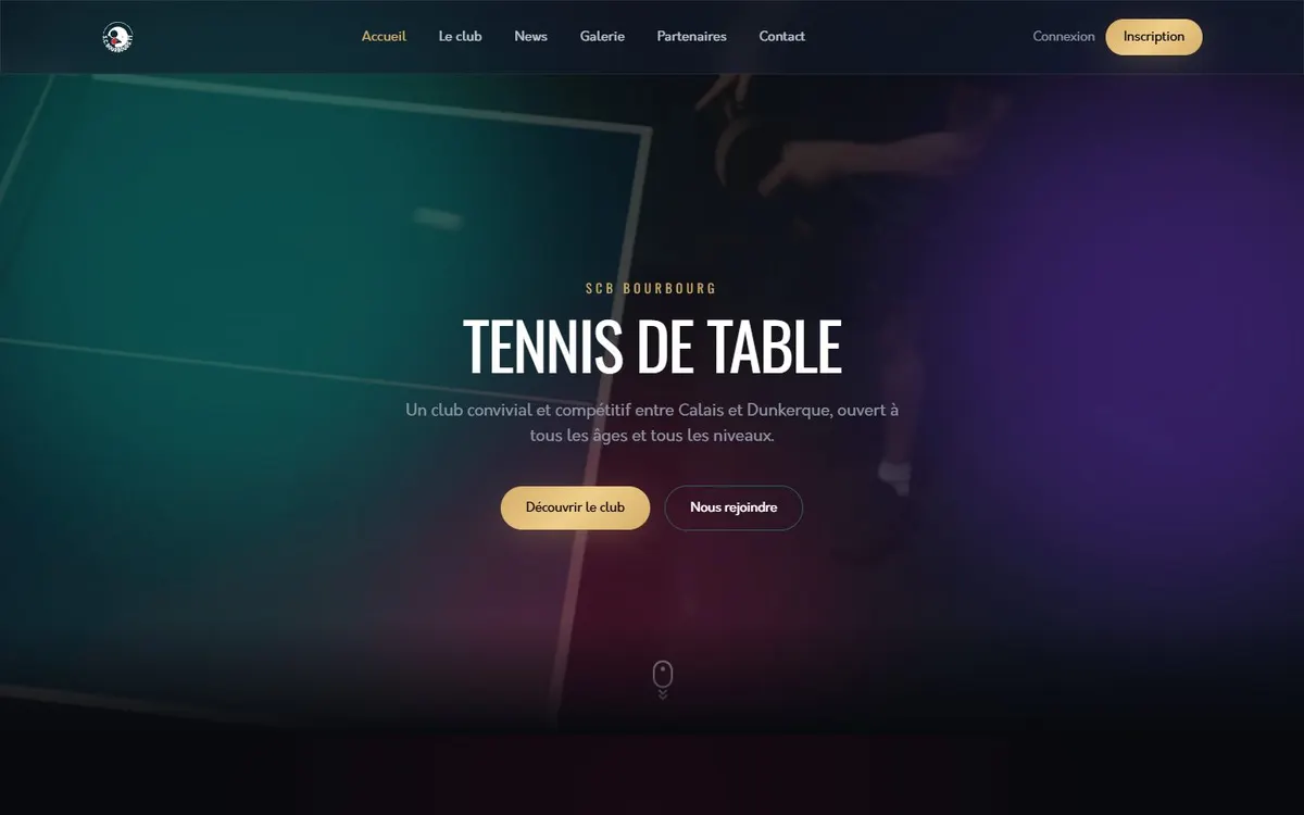 Site SCB Tennis de table Bourbourg